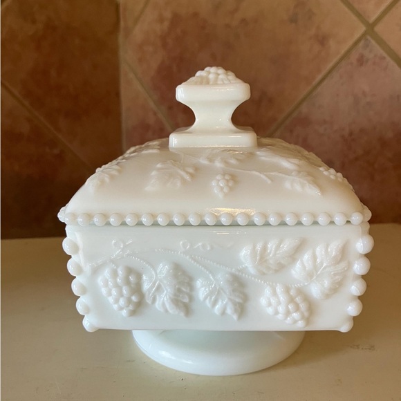Westmoreland Other - COPY - Westmoreland 70’s Milk Glass Lidded Candy Bowl